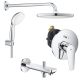 Душевая система Grohe BauEdge 1000190 хром